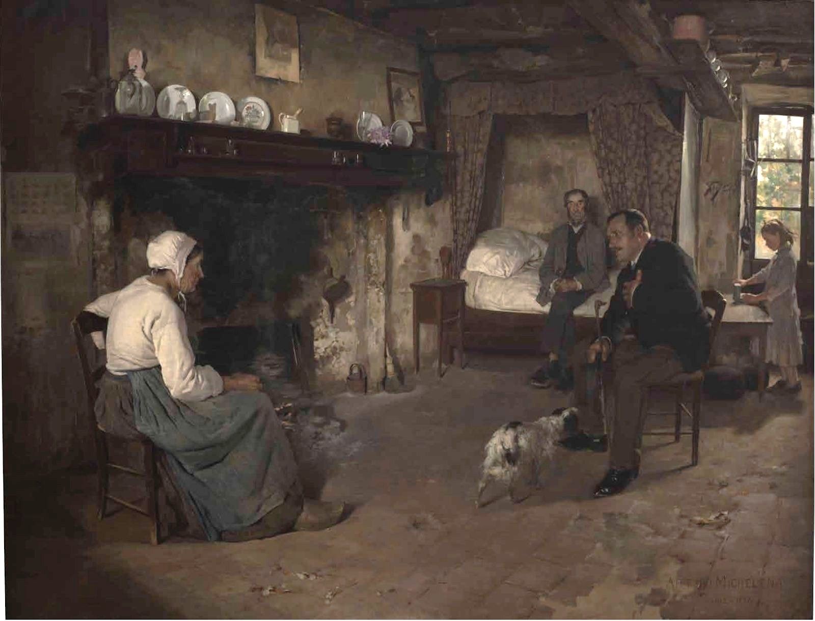 «Una visita electoral» (1886), d'Arturo Michelena
